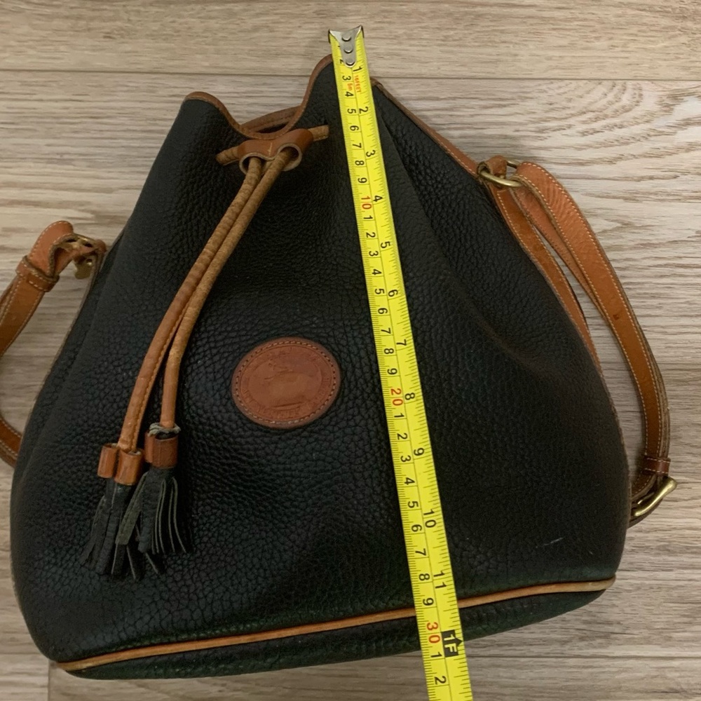 Vintage XL Dooney & Bourke Teton Drawstring Bucket Bag - Picture 12 of 14